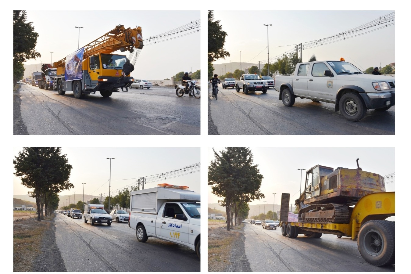 آزمون میدانی آمادگی نیروهای عملیاتی و پشتیبانی در آستانه فصل سرما؛برگزاری رژه خودرویی و موتوری گاز گلستان از سایت اداری تا ناهارخوران